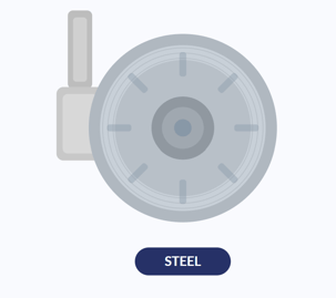 steel brakes illustration